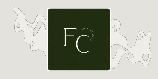The Fart Club logo with minimalist gas cloud illustration on green background – playful and elegant design.