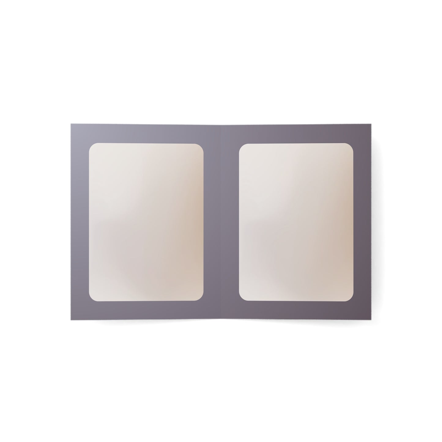 Interior of the Graceful Souls card featuring two blank panels with a soft frame—perfect for personal messages of care or encouragement.