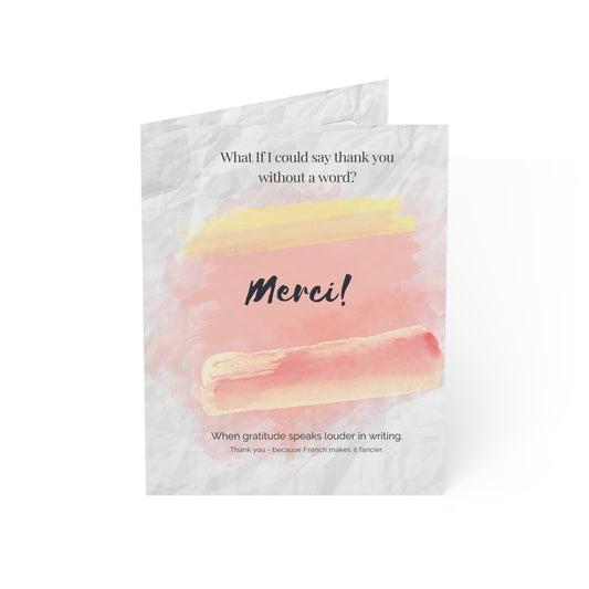 Thank You Card - Merci |What-If Series