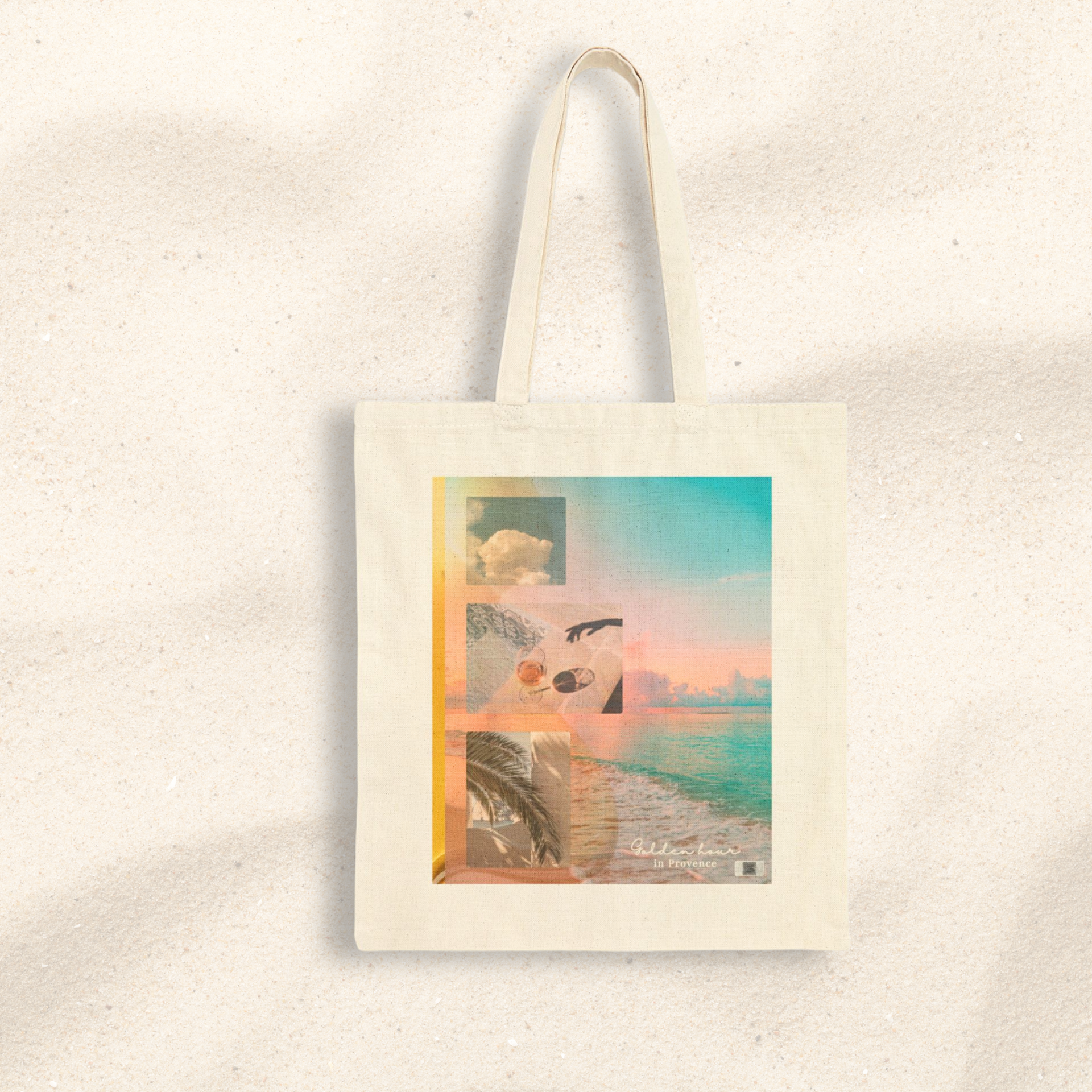 Golden Hour in Provence Tote | Summer Art Canvas Bag – Printed