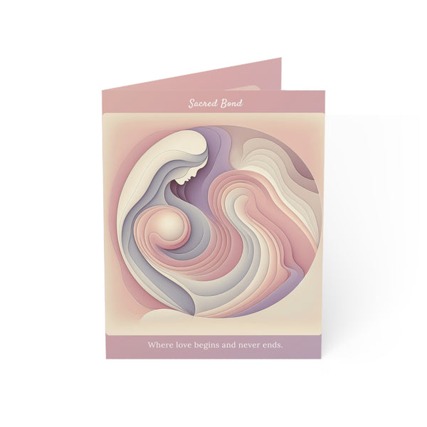Sacred Bond – Mother Figure Card | Fluid Abstract Art for the One Who Gave You Everything
