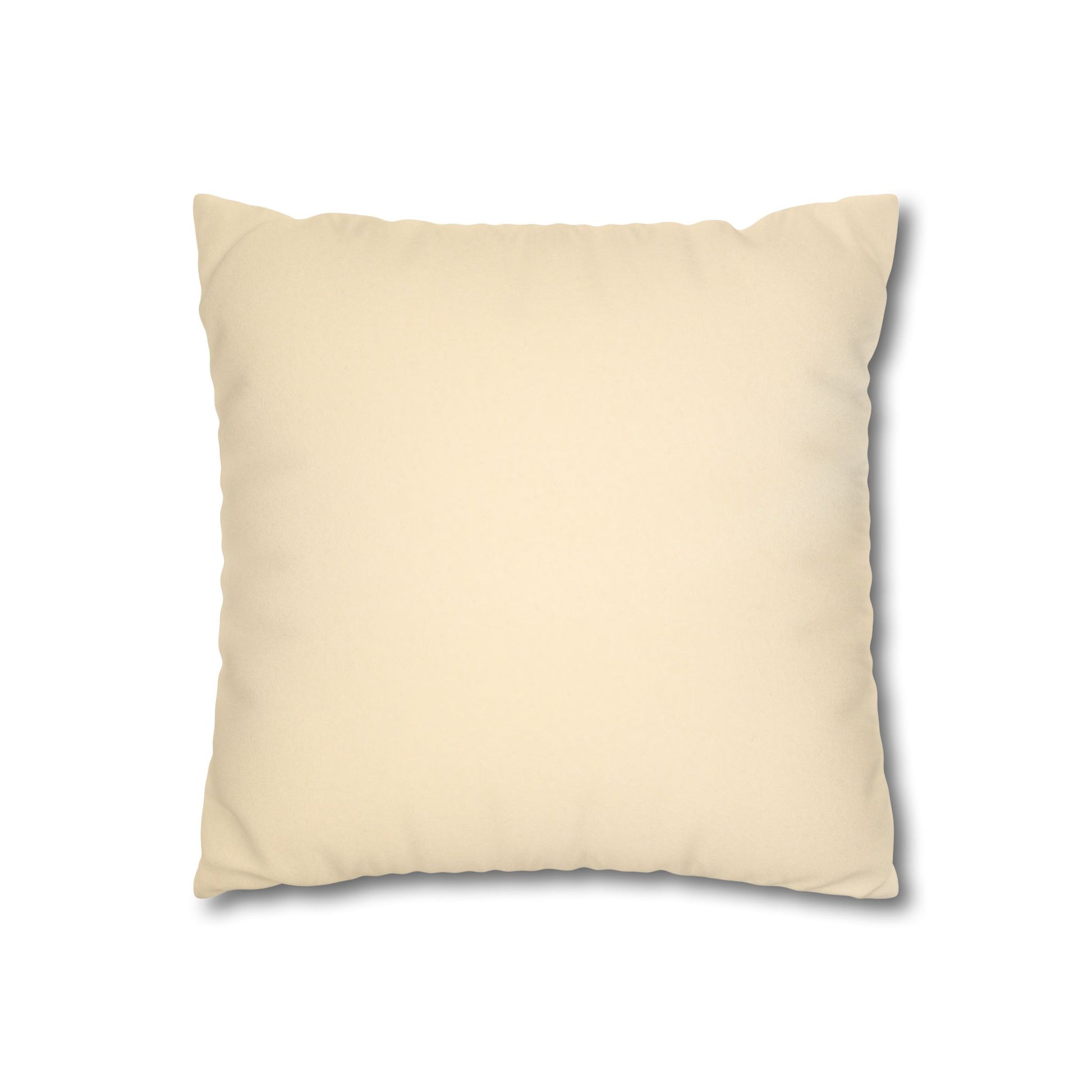 Back view of Whispers of Fall pillow cover with neutral reverse side for versatile styling
