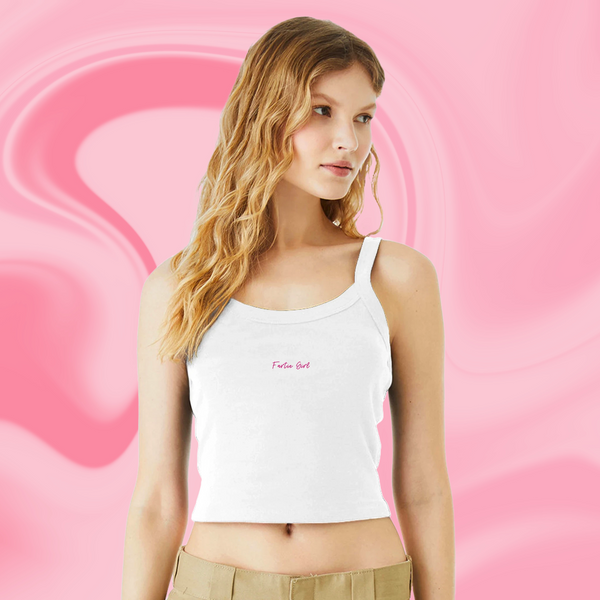 Fartie Girl Cropped Tank Top – Funny Barbie-Inspired Graphic Tank