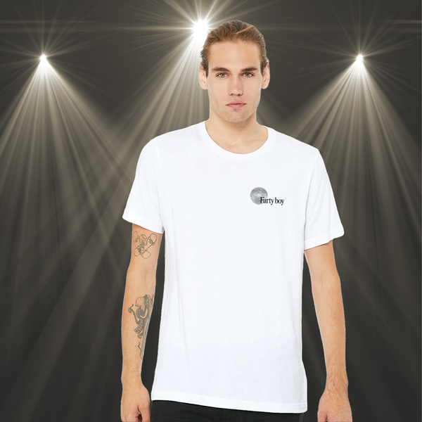 Farty Boy Tee – Funny Disco Ball Minimalist Shirt
