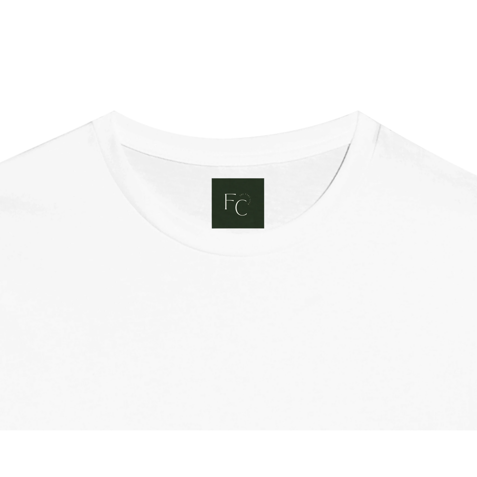 Inner tag detail of Farty Boy Tee — The F.Art Club x Printed Echoes Creations ethical design.
