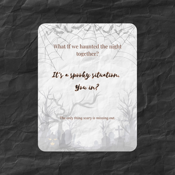 What-If Halloween Invite Set (10-Pack) | Casual Halloween Invitation