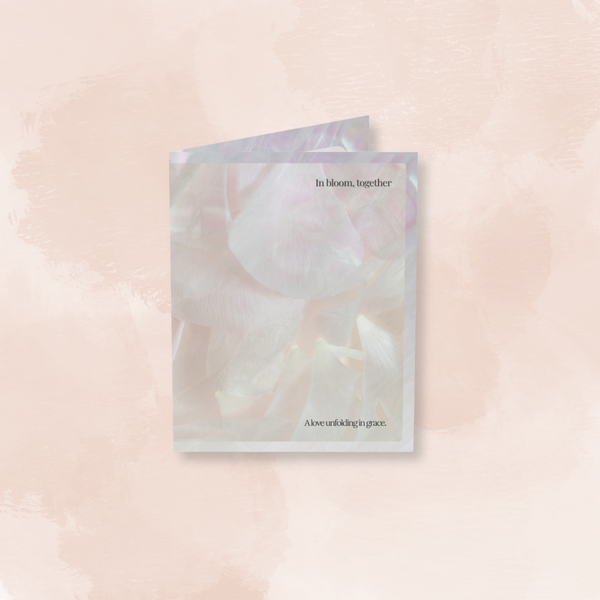 In Bloom, Together | Wedding Art Card