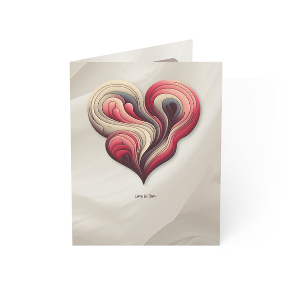 Love in Flow | Abstract Heart Art Card for Connection & Appreciation