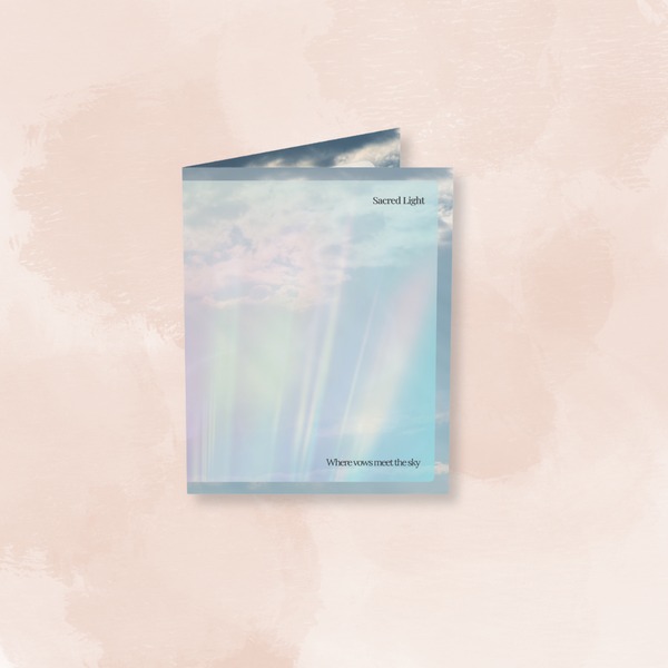 Sacred Light | Wedding Art Card