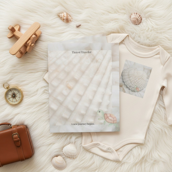 Baby Gift Set with Card & Bodysuit | Tiniest Traveler