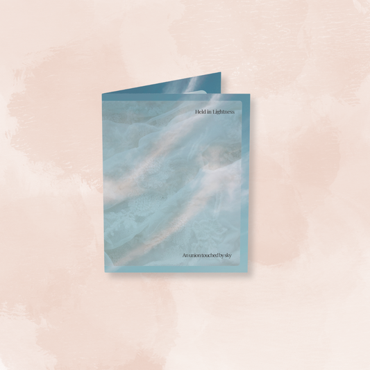 Held in Lightness | Wedding Art Card